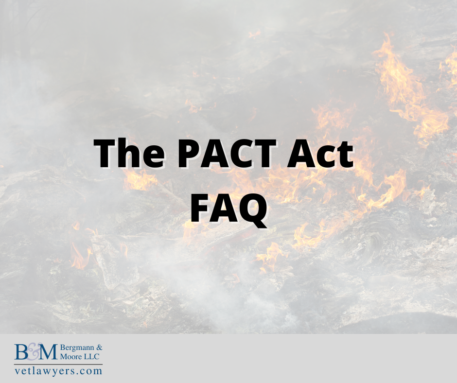 The PACT Act FAQs | Bergmann & Moore