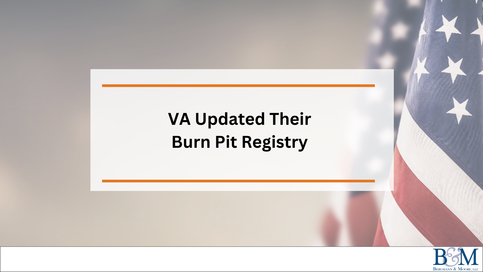 VA Updated Their Burn Pit Registry